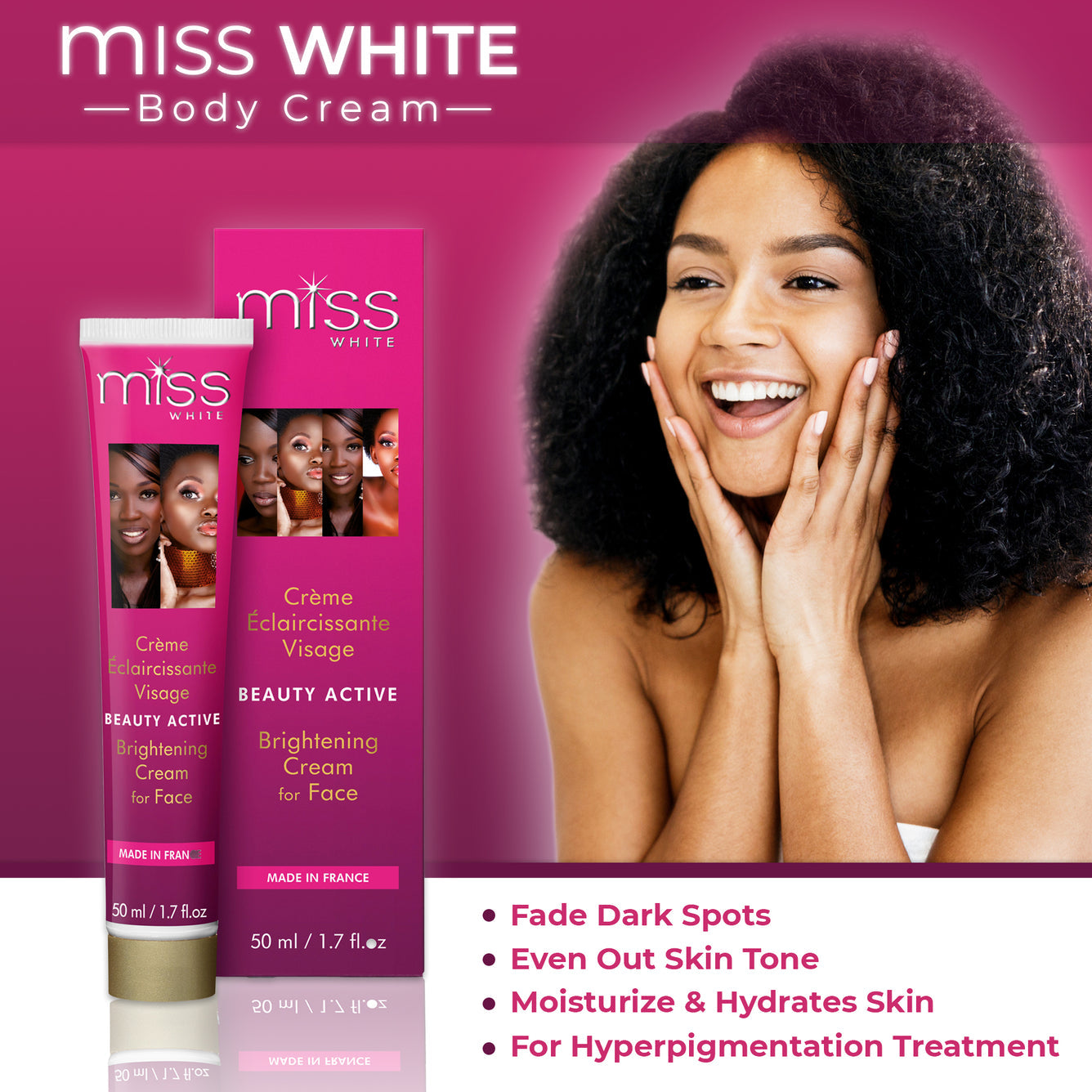 F&W Miss White Beauty Brightening Cream 50ml