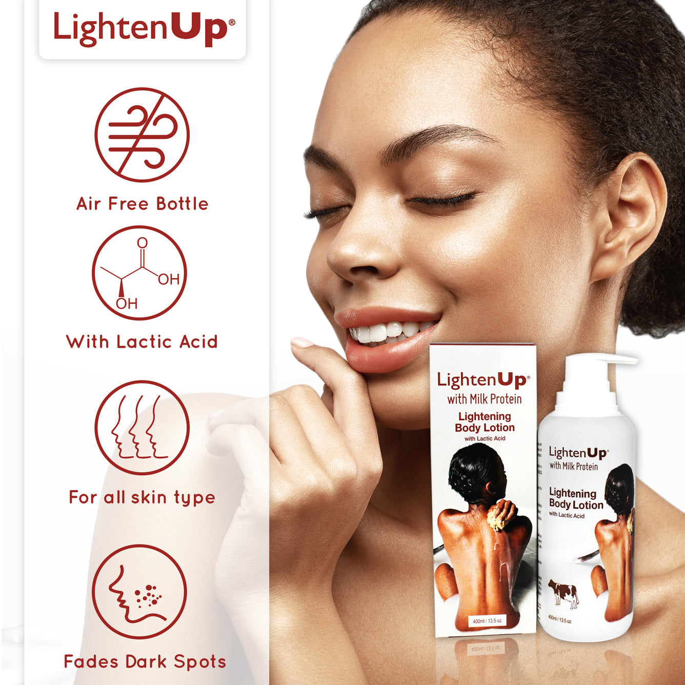 Lighten Up Milk Lightening Body Lotion 400ml