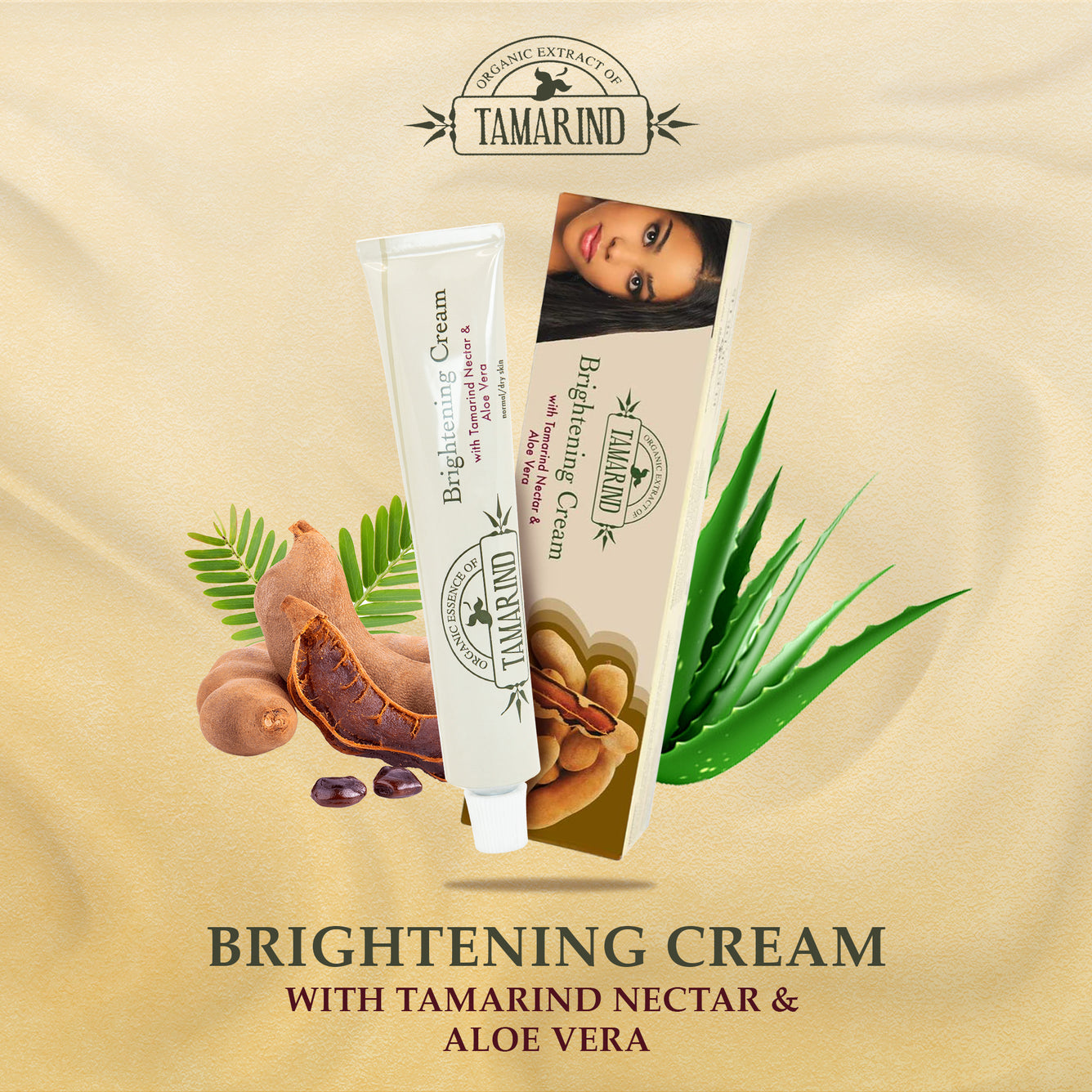 Organic Essense Of Tamarind Brightening cream Tube 50ml