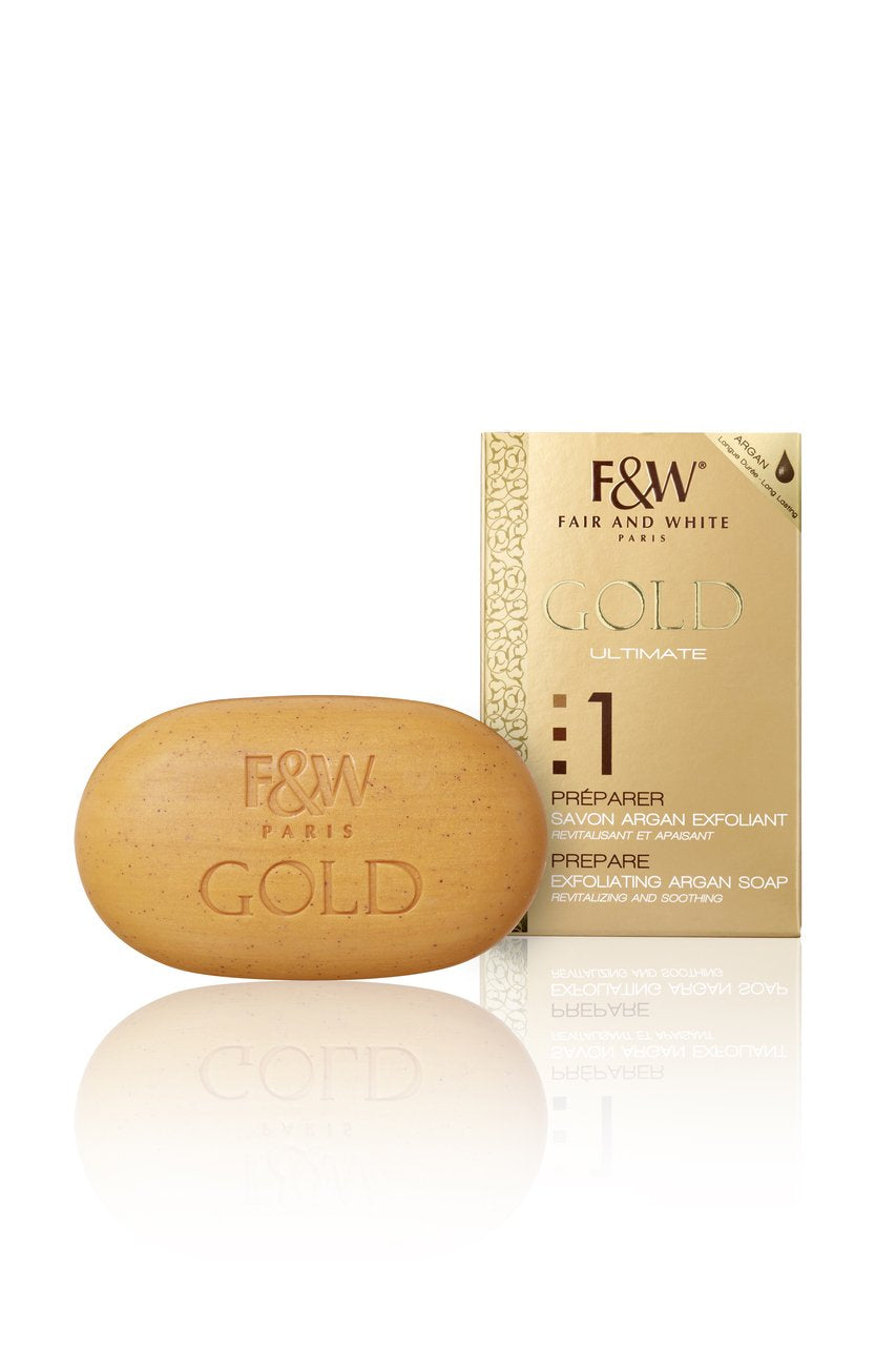 Gold Exfoliating Soap with Argan Oil 200g