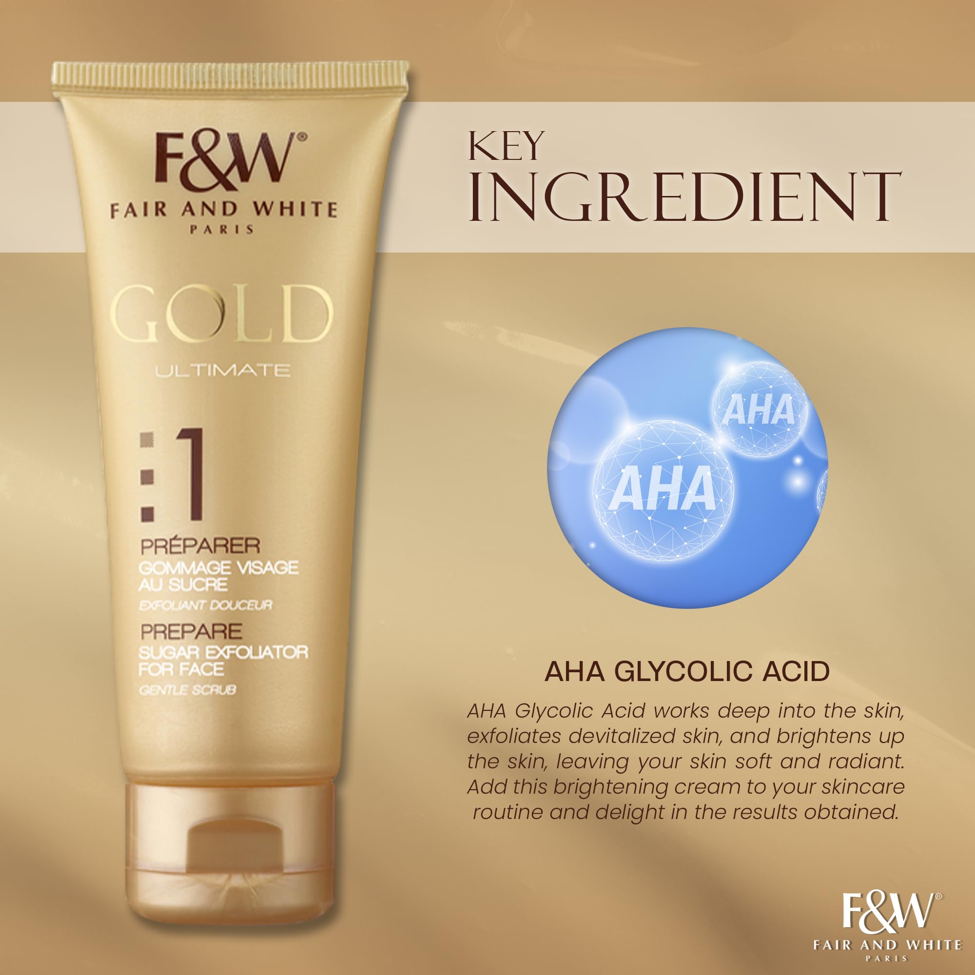 Gold Aha Brightening Cream  75ml
