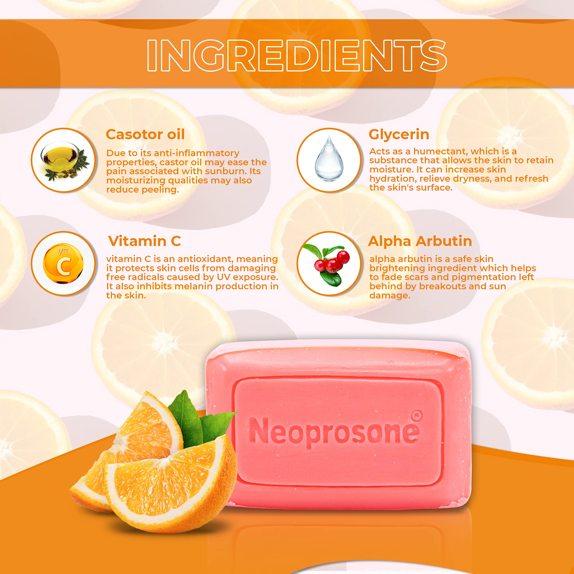 Neoprosone Cleansing Bar Soap with Vitamin 
