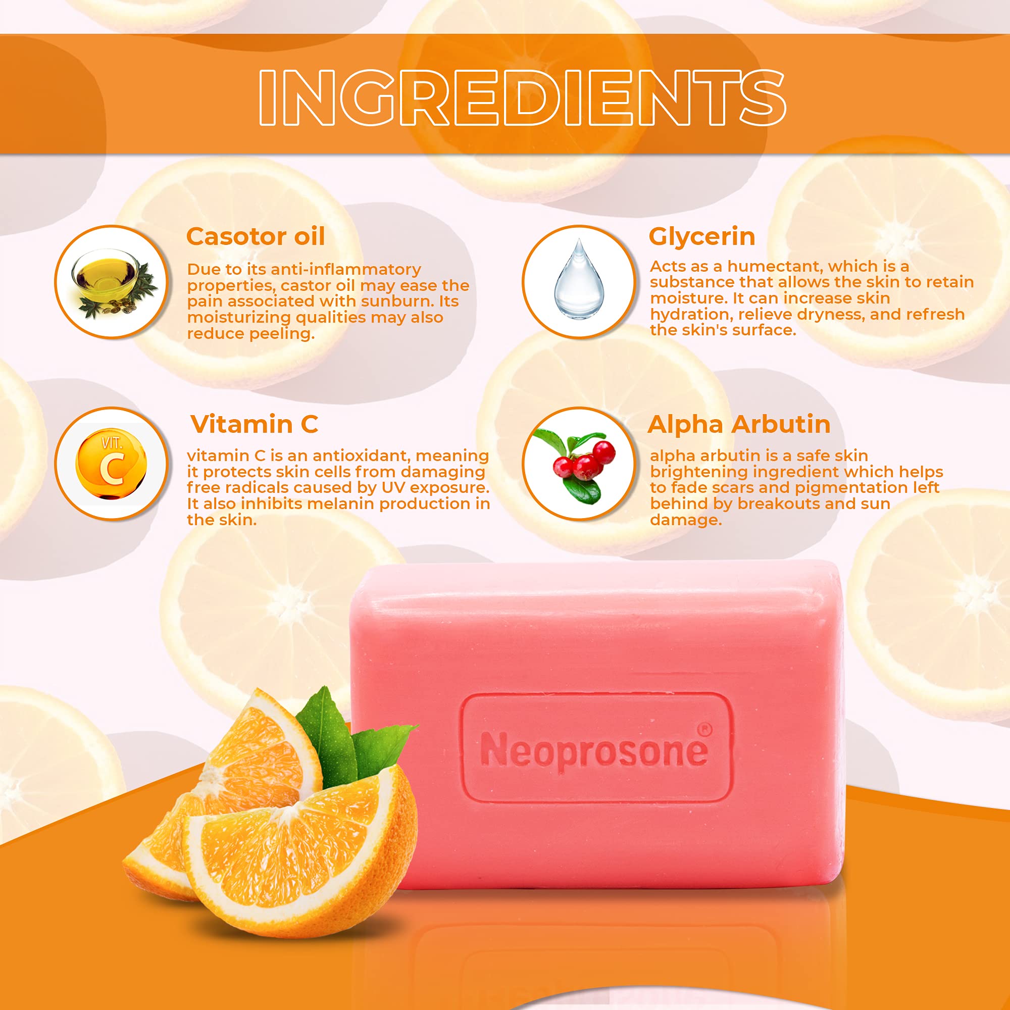 Neoprosone Cleansing Bar Soap with Vitamin 