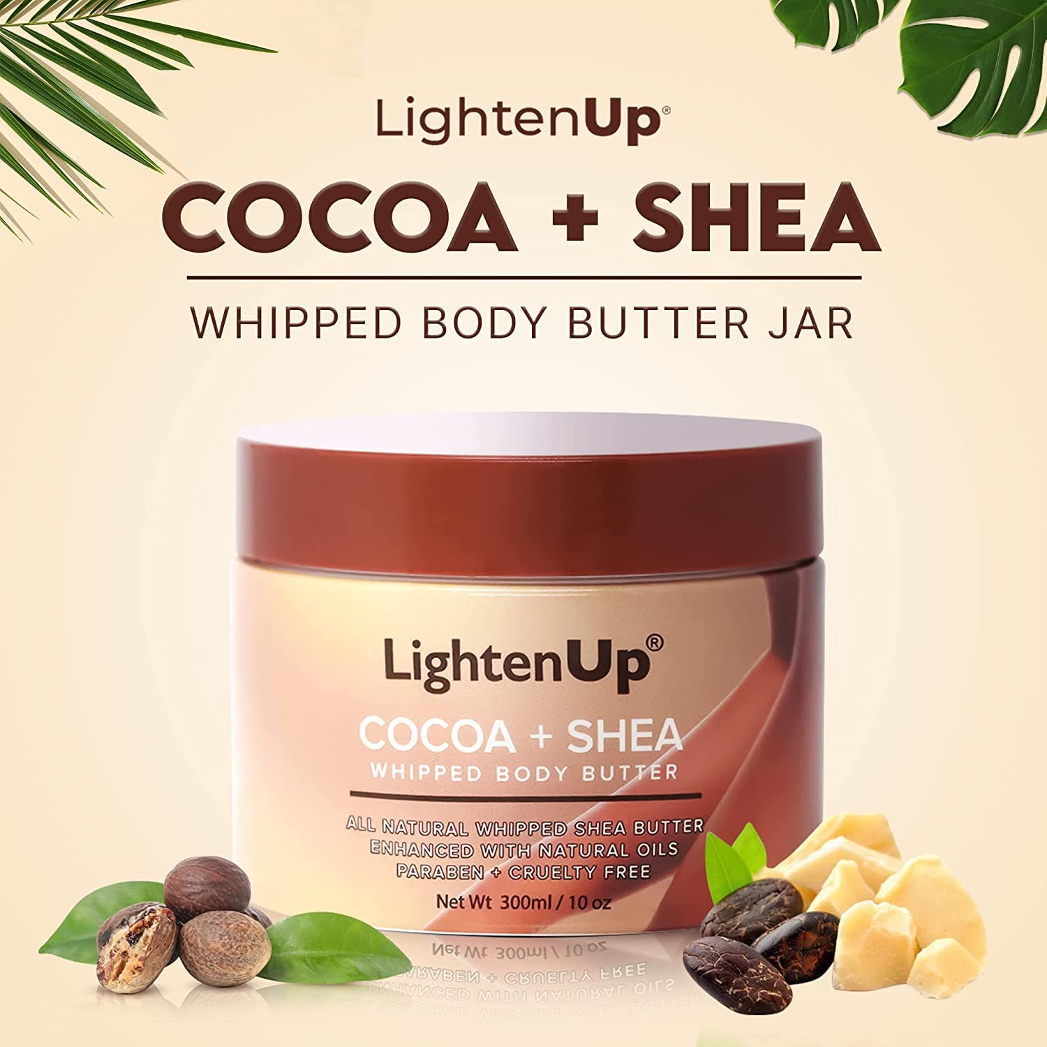 LightenUp Cocoa Shea Butter Jar 300 ml
