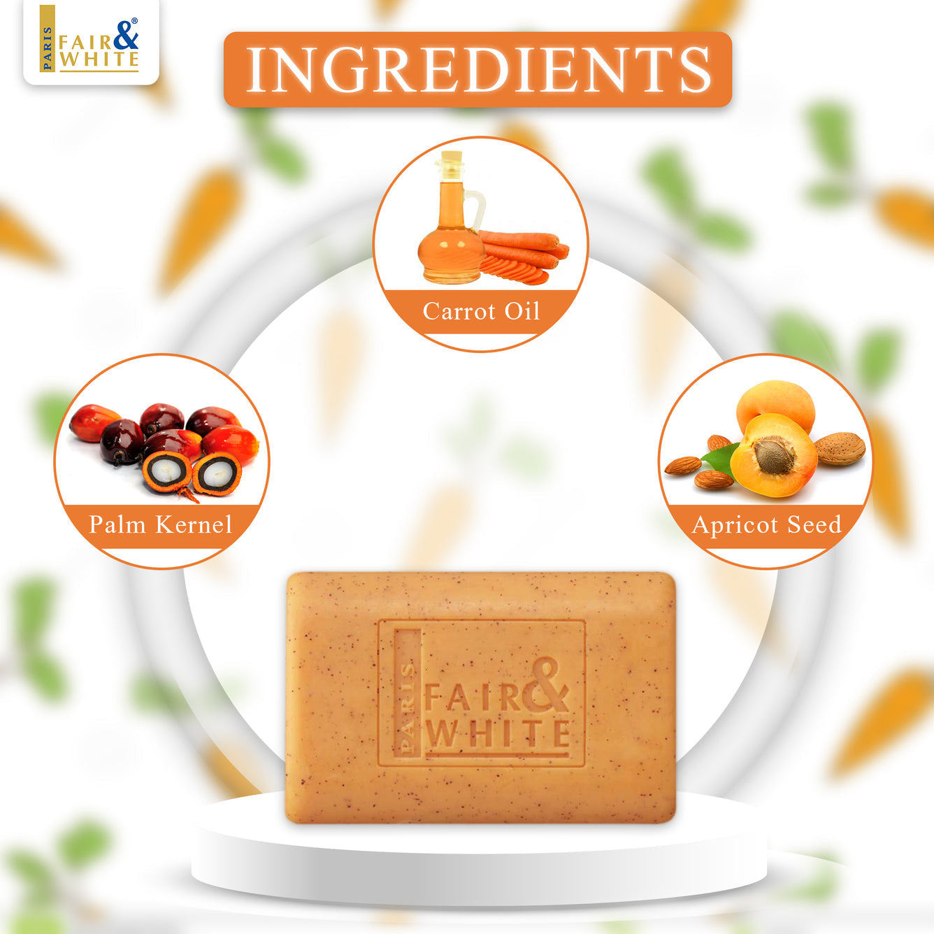 F&W Original Carrot Exfoliating Soap 200g
