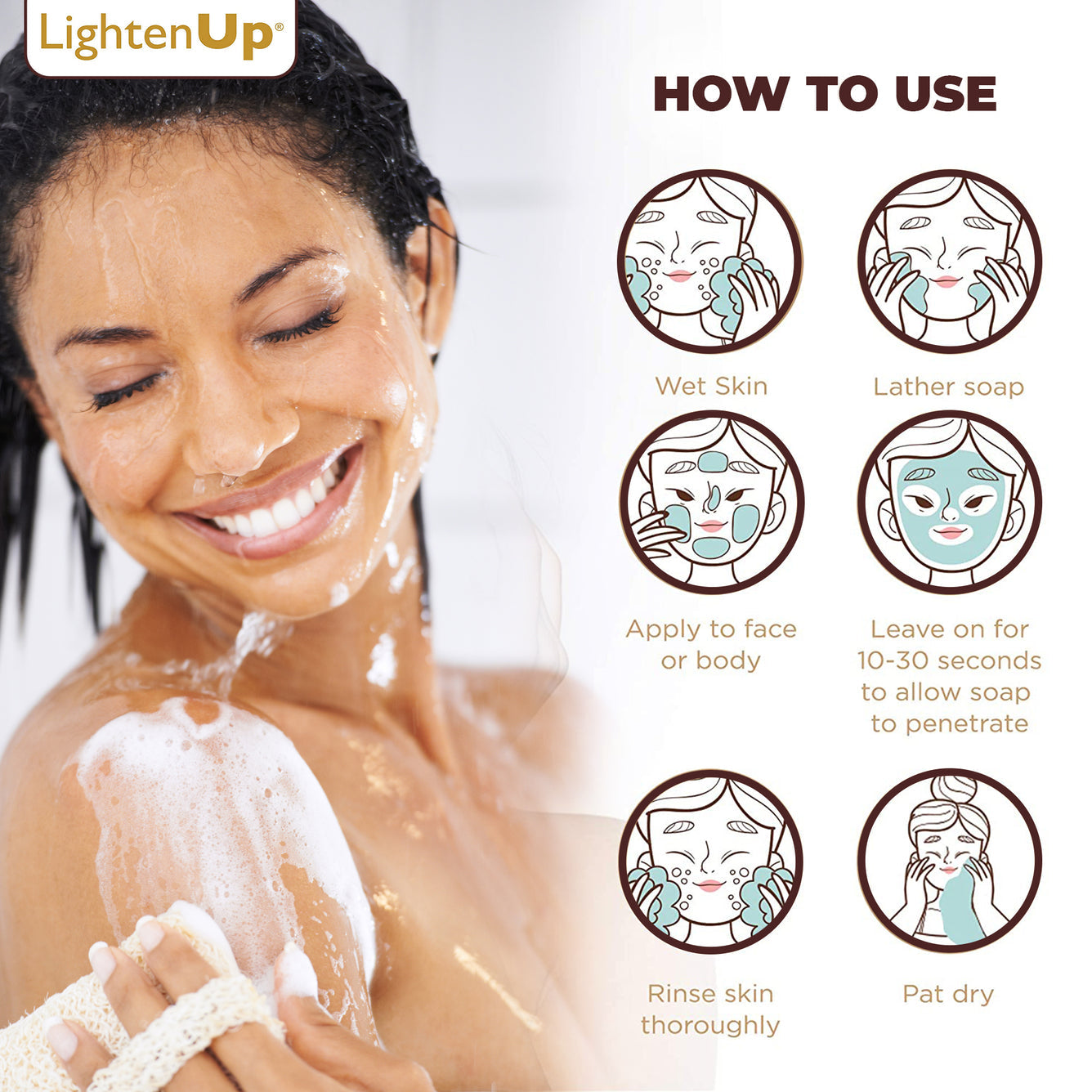 Lighten Up PLUS Exfolianting Soap 200gr