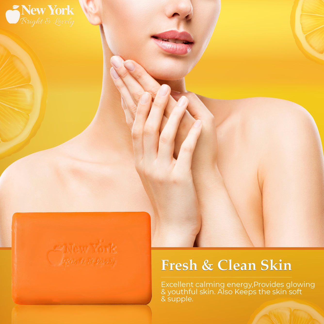 New York Bright & Lovely Beauty Soap w/Vit C 200g