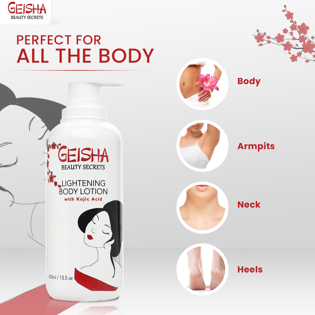 Geisha Beauty Secrets Brightening Body Lotion 400ml