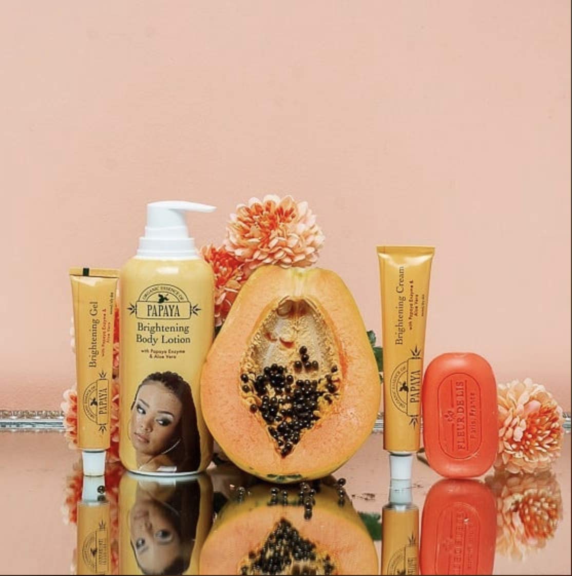 Organic Essence of  Papaya Soap 80gr