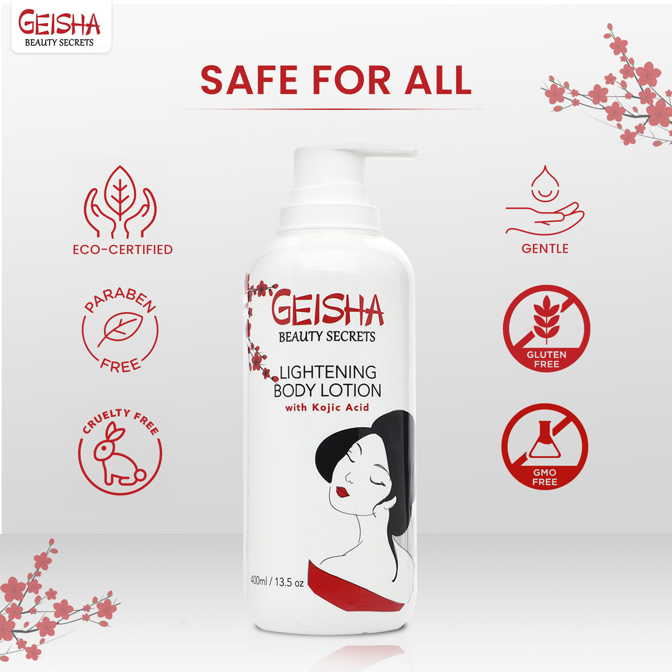 Geisha Beauty Secrets Brightening Body Lotion 400ml