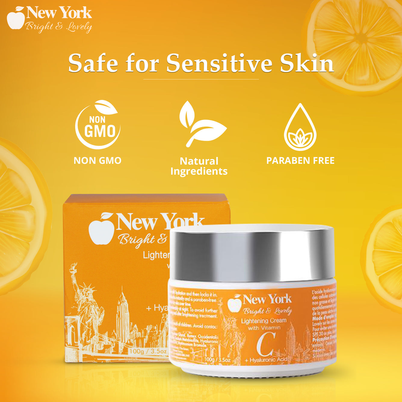 New York Bright & Lovely Active Lightening Cream Jar 100 ML