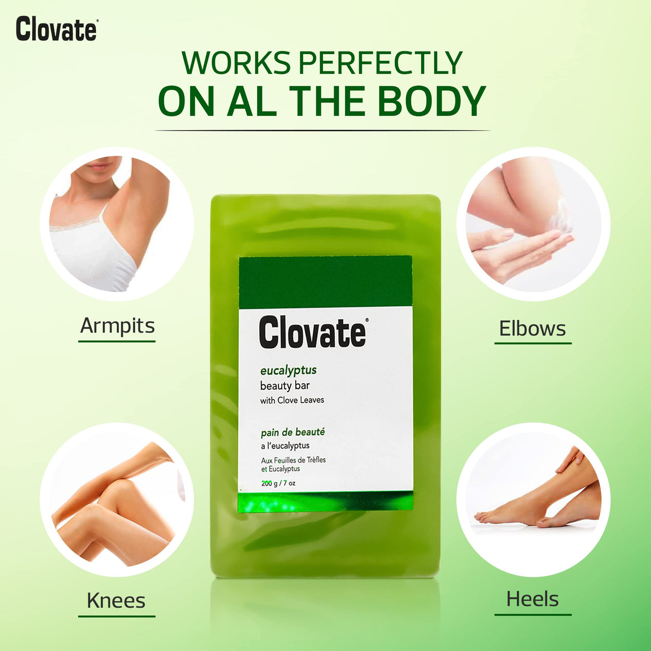 Clovate Eucalyptus Beauty Bar 200g