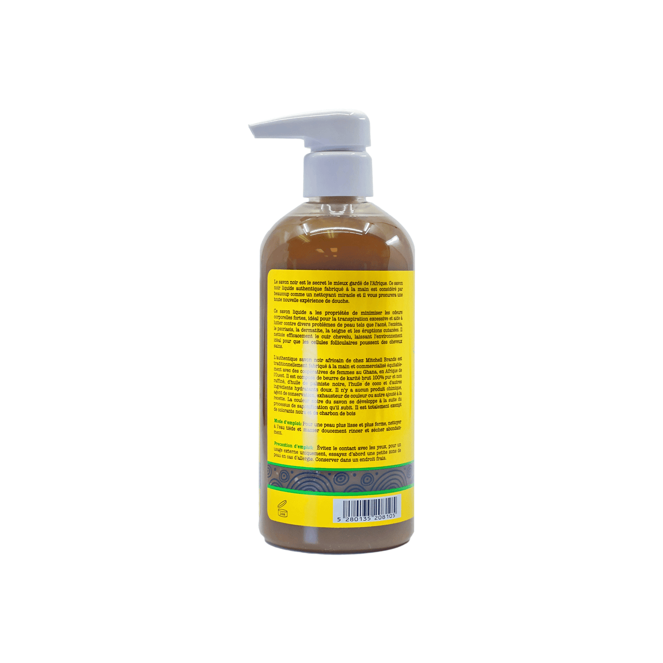 African Liquid Black Soap with Coconut 500 ml (New)