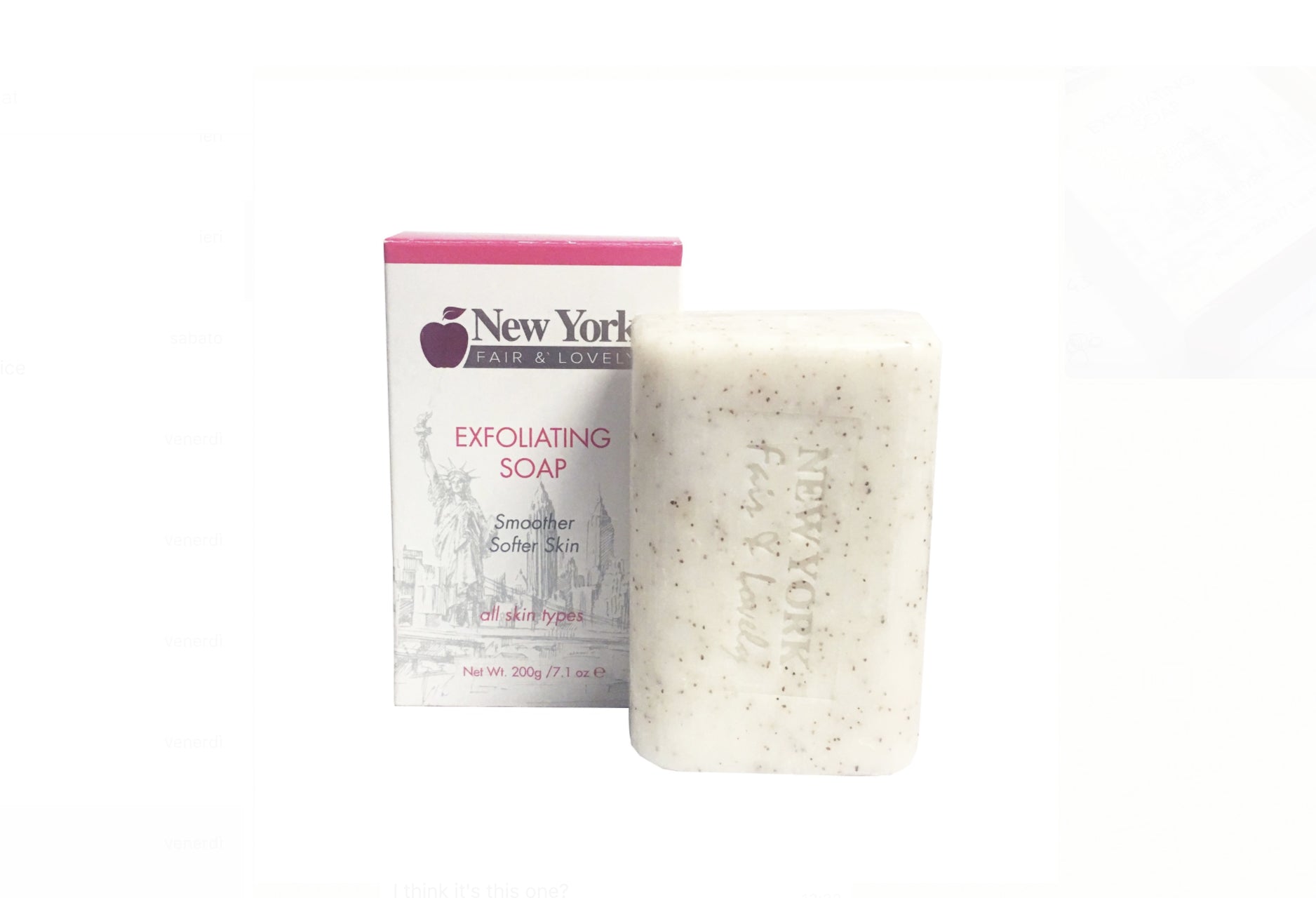 New York Fair & Lovely Exfoliating soap 200gr